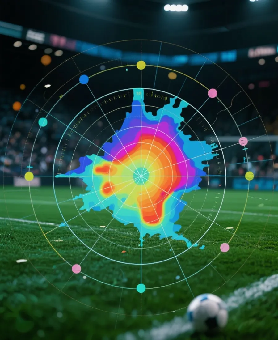 世界杯数据中心 可视化热图 雷达图 传球网络
