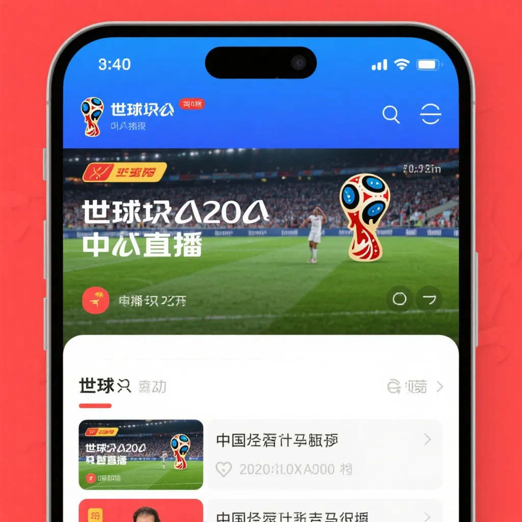 2026世界杯直播移动端App界面预览