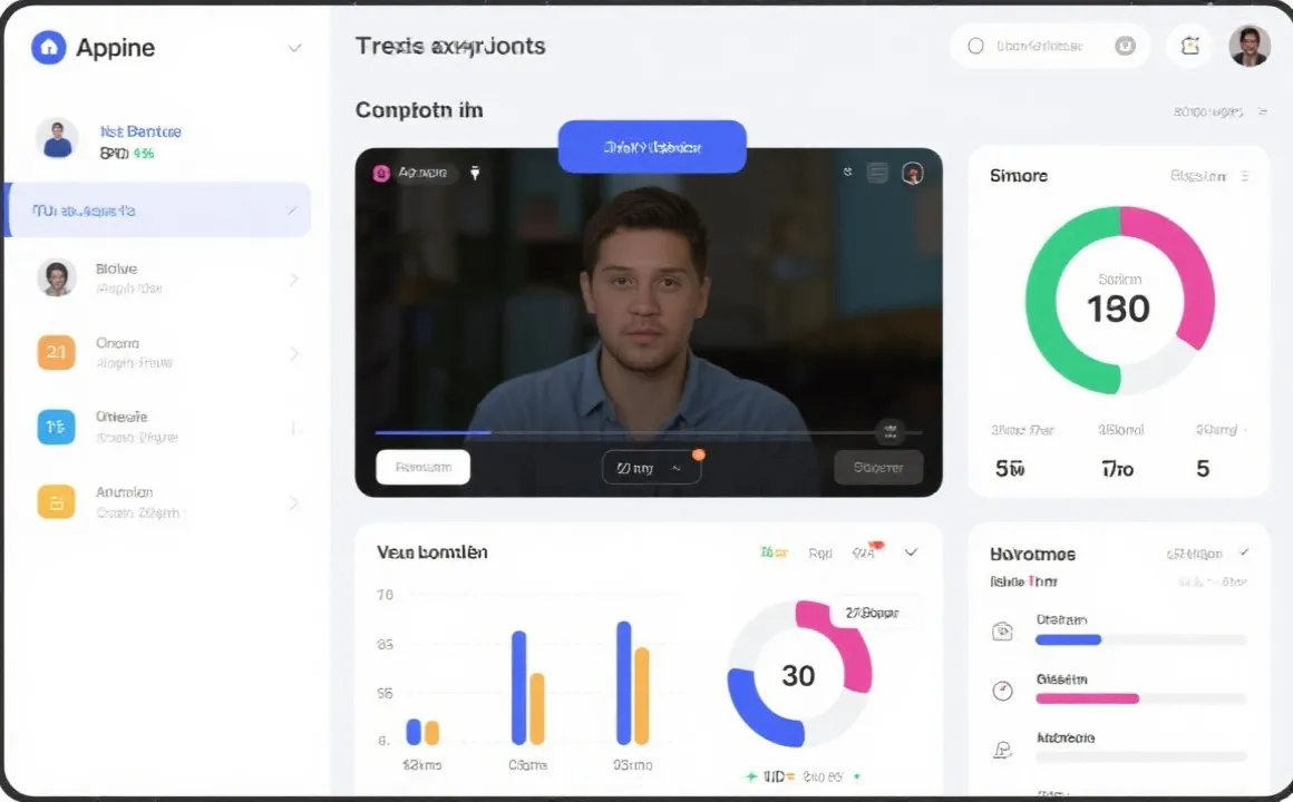 直播与赛事实时数据融合界面示例